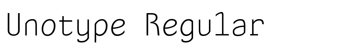 Unotype Regular